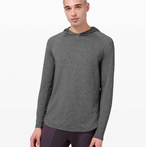lululemon Mens Grey Sweatshirt Drysense Performance Training Hoodie Size XL - Picture 3 of 6